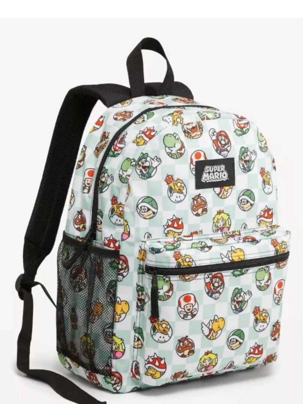 Nintendo Super Mario Bros Kids School 16" Back Pack All Over Print NEW WITH TAGS